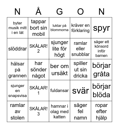 EXAMENSBINGO 2021 Bingo Card