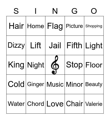 FUNdraiser Night Bingo Card