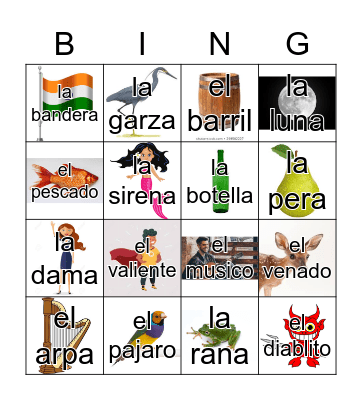 Loteria Mi Pueblito Bingo Card