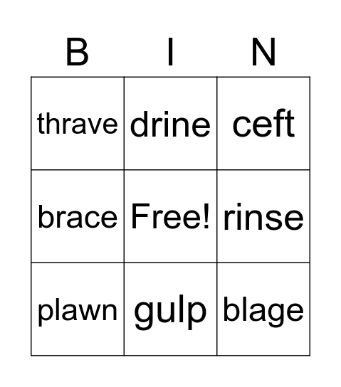 CCVC / CVCC #6 p. 29 Bingo Card