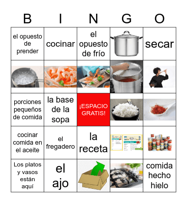 Unit 6 Vocab Bingo Card