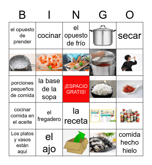 Unit 6 Vocab Bingo Card