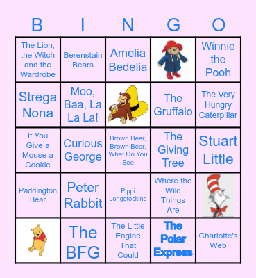 KID'S BOOK Bingo Card