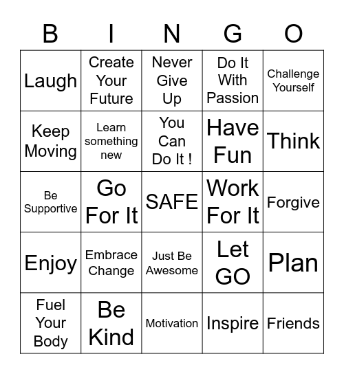 Angela‘s Amazing Analogies- BINGO CHALLENGE Bingo Card