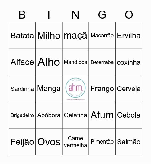 Alimentos Fonte de Vit. B12 Bingo Card