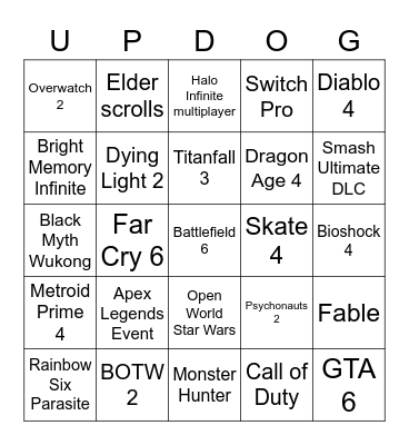 Tim Bingo Card