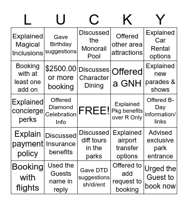 St. Patty's Day Challenge Bingo Card