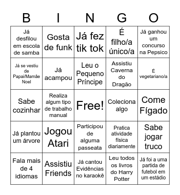 BINGO SASS 2 Bingo Card