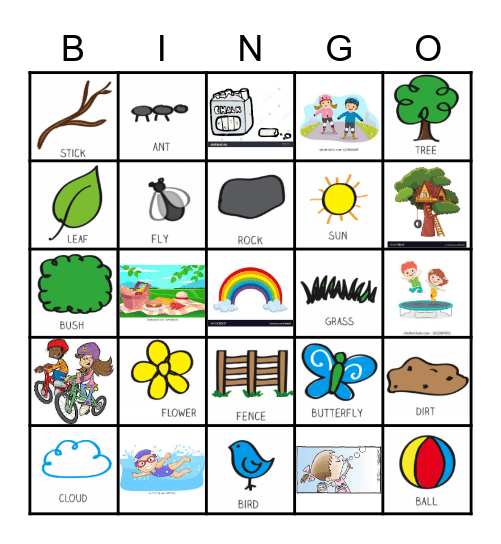 Outside Bingo Card