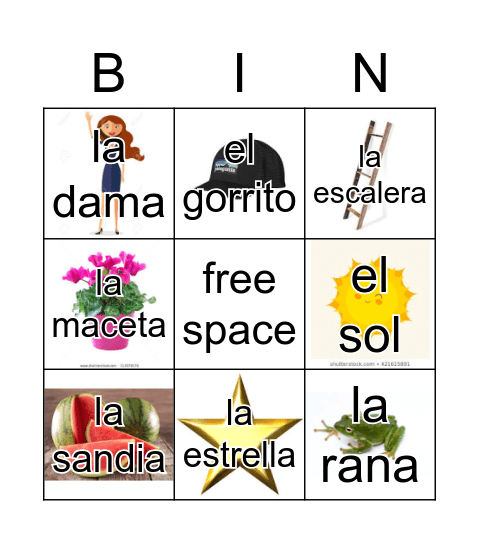 Loteria Mi Pueblito Bingo Card