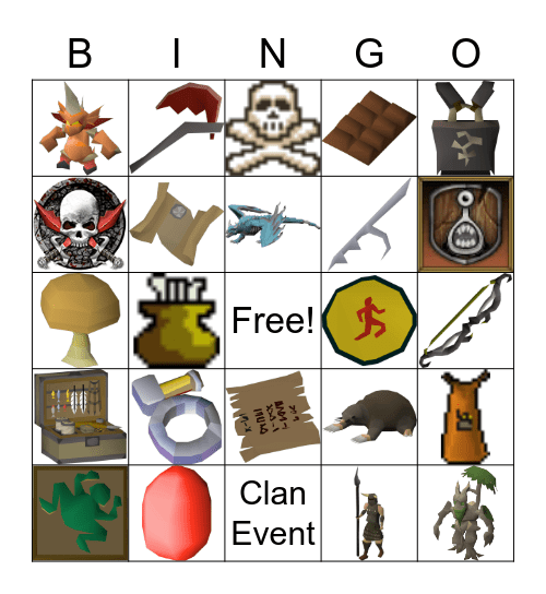 KoA Bingo Card