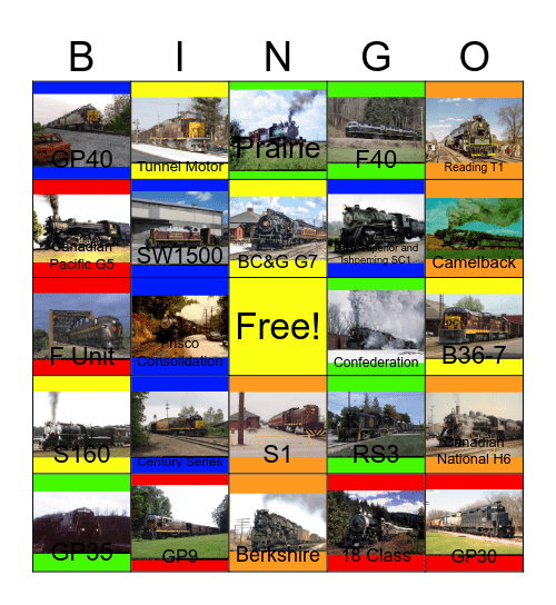 Ohio Central Bingo Card