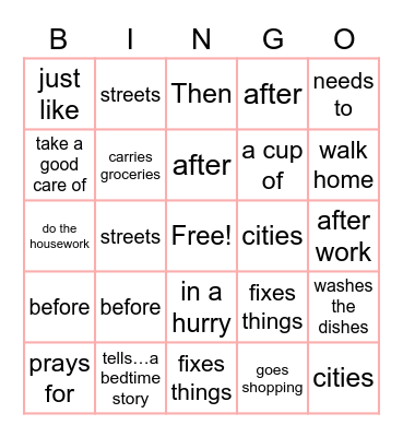 EC5 綠本 L 3 P 12~13 Bingo Card