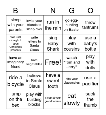 Used to Bingo Card