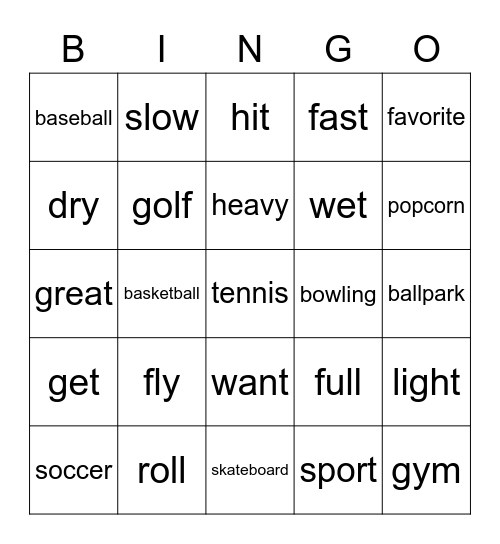 Lesson.14 Bingo Card