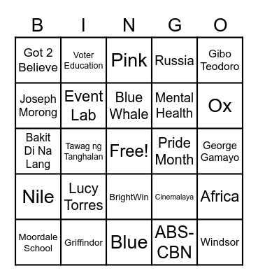 Broadcircle Bingo Night Bingo Card