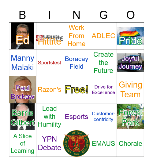 ADI Bingo Card