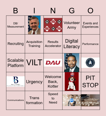 Urgency Team Bingo Card