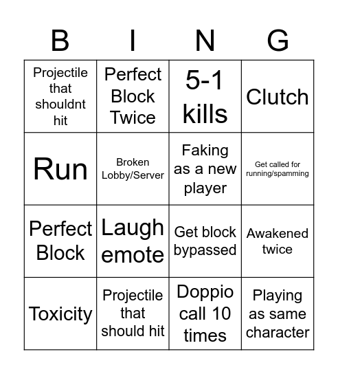 Troublesome Battlegrounds 2 Bingo Card