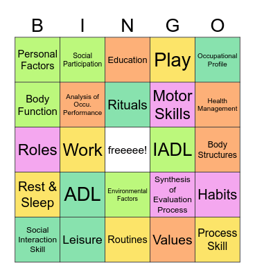 Domain & Evaluation Bingo Card