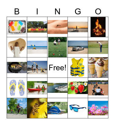 Summer Fun Bingo Card