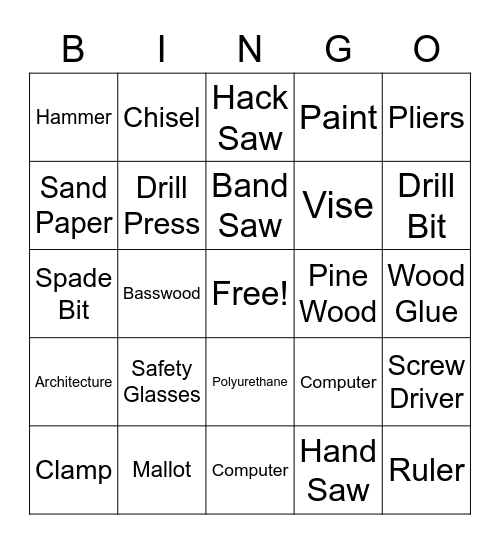 Tech BINGO Card