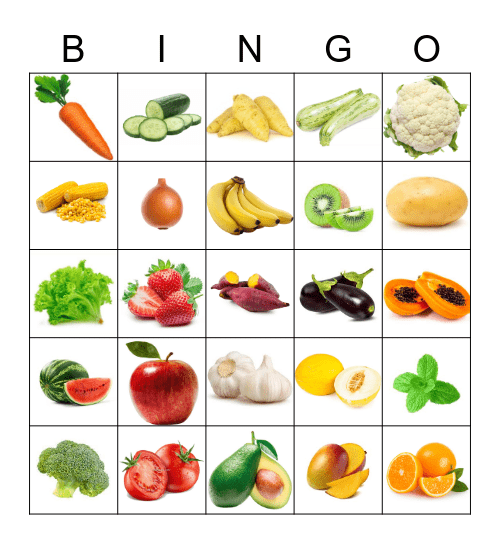 Farmer's Market - Red Balloon Bingo Card