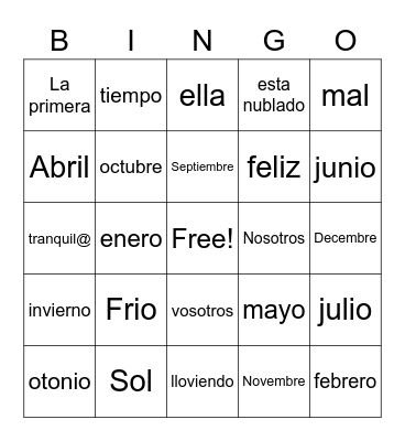 bob Bingo Card