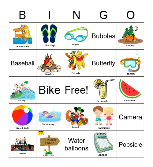 Summer Bingo! Bingo Card