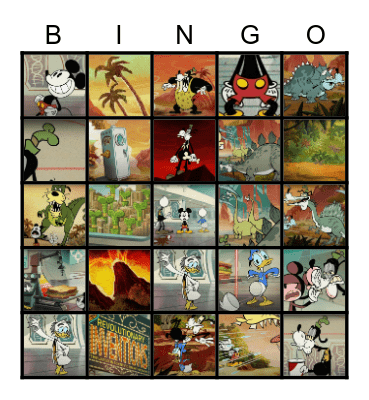 Outta Time Goofy Bingo Card