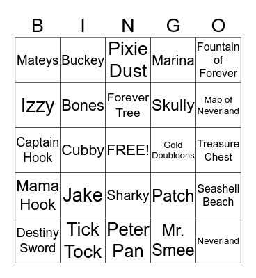 Ameair's Birthday Bingo Card