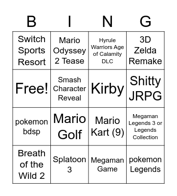 I predicted e3 fuckers Bingo Card