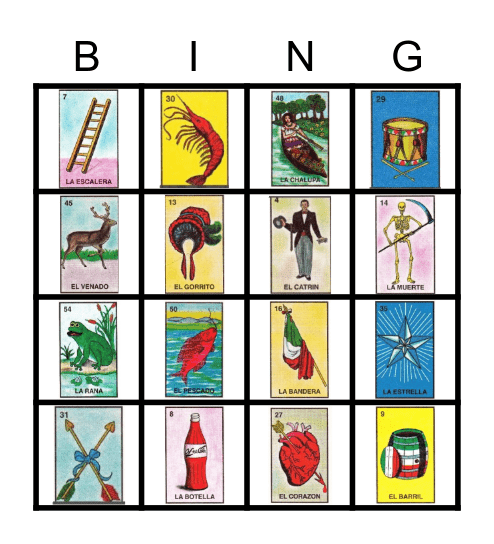 LOTERIA Bingo Card