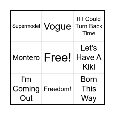 Vivino's Pride Happy Hour Bingo Card