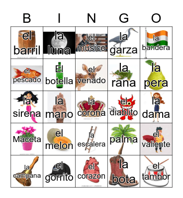 Loteria Mi Pueblito Bingo Card