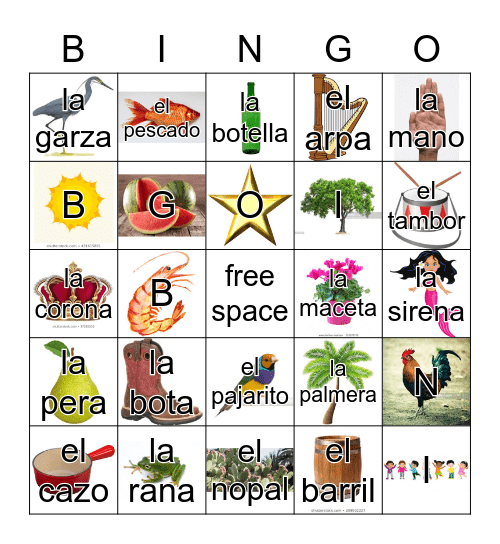 Loteria Mi Pueblito Bingo Card