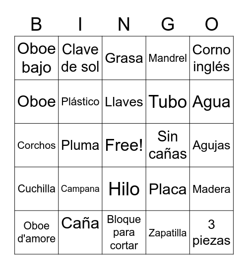 OBOE MOBILE FOUNDATION BINGO Card