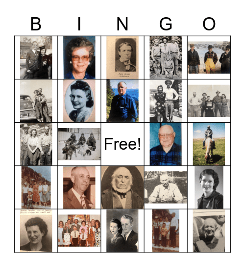 Robinson Reunion Bingo Card