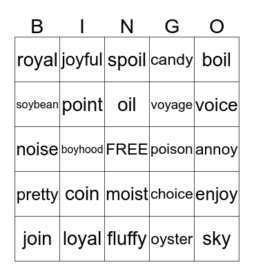2nd grade - week 26 Spelling Bingo Card
