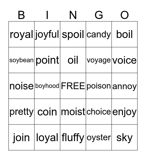 2nd grade - week 26 Spelling Bingo Card