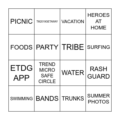 FUNtastic Summer OuTEAMS Bingo Card