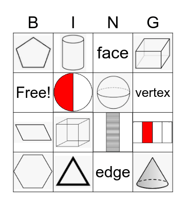 Geometry Terms Bingo Card