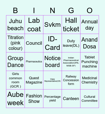 BNCP Bingo Card