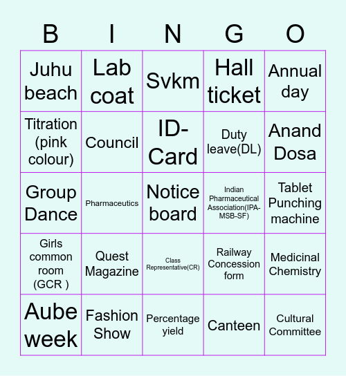 BNCP Bingo Card