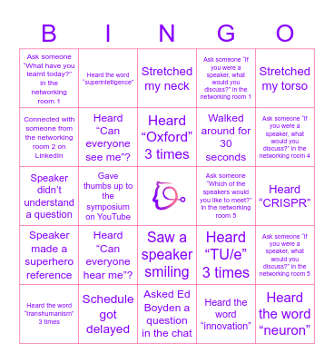 When completed, send a screenshot to marketing@teamhart.nl, don't forget to tell us who you are :) Bingo Card