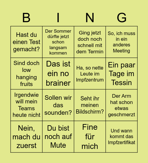 AXAnauten Retro Bingo Card