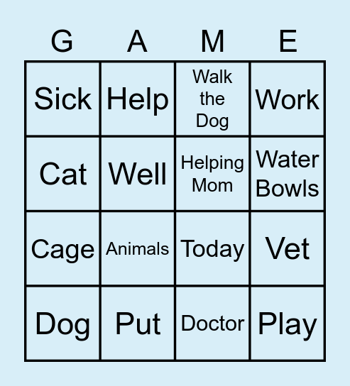 Unit 3: BINGO Card