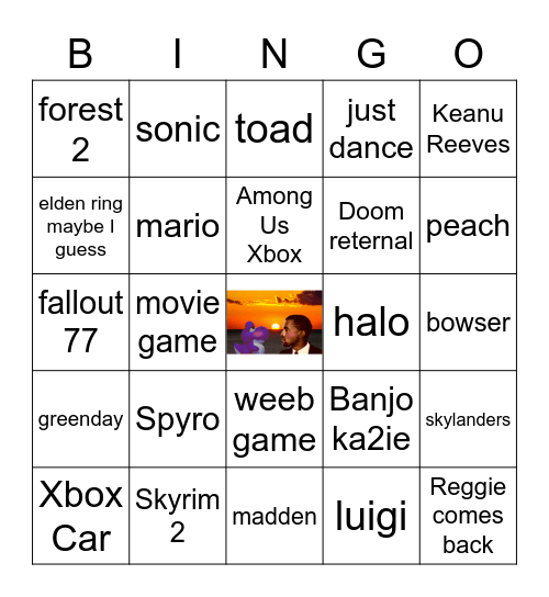 Ultimate E3 bingo card Bingo Card