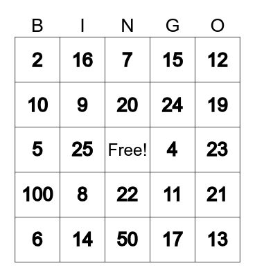 Addition Doubles and Near Doubles Bingo Card