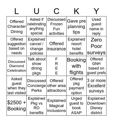 St. Patty's Day Challenge Bingo Card